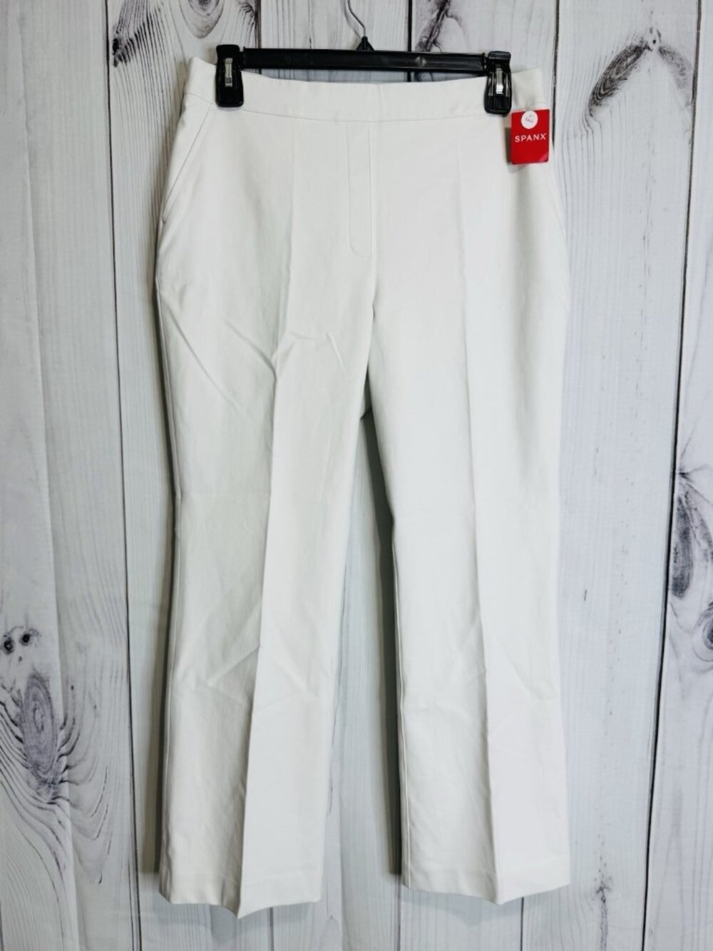 NWT Spanx White Kick Flare Pant 20373T Womens Sz XL Tall High Rise Pull On